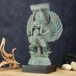 Indonesian Bronze Vishnu Riding Garuda | 21" x 8" x 13" (53.3 x 20.3 x 33 cm) | 4.93 kg Lost Wax Sacred Art | Divine Journey Murti